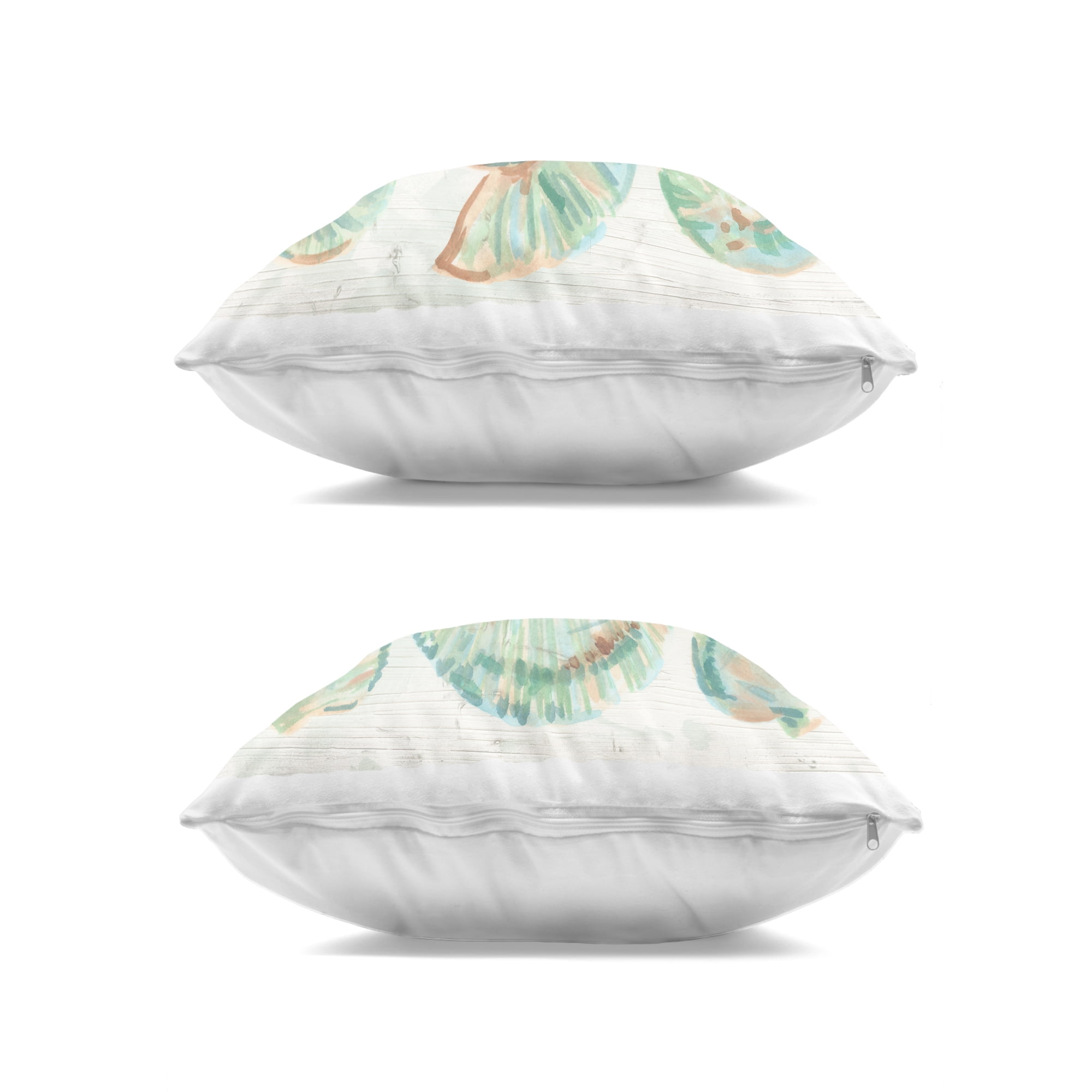Stupell Industries Saltwashed Seashells Pattern 2 Piece Decorative Printed Throw Pillow Set, design by June Erica Vess