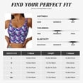 thumbnail image 5 of Pofeuu Skull Flower Print Sports Bra for Women Sexy Vest Yoga Running Gym Fitness Crop Bras Tops-XX-Large, 5 of 8