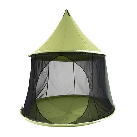 The Hamptons Collection 79” Green One Person Reto Hanging Chair with Hanging Hardware