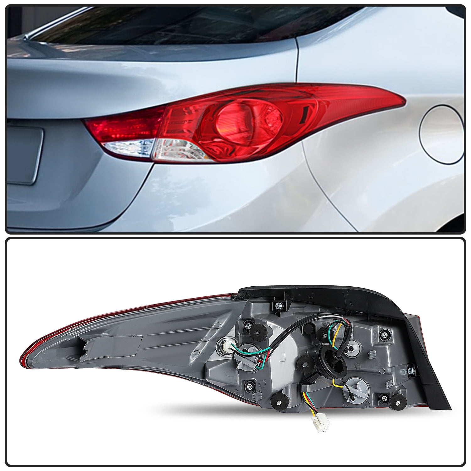 Right Passenger Side Tail Light Fits 2011 2012 2013 Hyundai Elantra 924023Y000