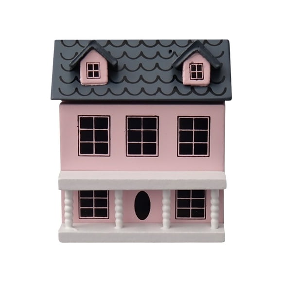 Modelo de casa en miniatura Tiny Wooden House Model Decorative House Adorable Mini House