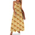 thumbnail image 1 of Vestido sin mangas Hot Dog 8-Bit Ropa de mujer Vestidos largos con velo Vestido largo de mujer, 1 of 7