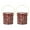 A, variant on 2Pcs Candy Boxes with Carry Handle Christmas Round Bucket Tinplate Candies Tins Handheld Sweets Storage Container
