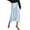 Baby Blue, variant on Zeagoo Women Satin Skirts for Women Silk Midi Length Skirt High Waist Solid Skirts Elegant