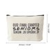 thumbnail image 2 of Ofertas Únicas 1 Pc Bolsa de Maquillaje de Lona Beige Durable con Puntos de Letras, 2 of 5