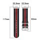 thumbnail image 4 of Inteprter Correa de repuesto para reloj inteligente, correa ajustable, piezas de reparación de coloridas tejidas, compatibles con accesorios Watch Electrónica negro gris rojo, 4 of 6