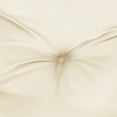 thumbnail image 2 of Claire Outdoor Cushion for Bench, Tufted White Oxford Fabric, 59 Inch, 2 of 6