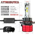 thumbnail image 2 of Led Spotlight Kit 12000lm 9008 H13 For Ford F150 2004-2014, 2 of 10