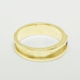 thumbnail image 3 of LBG British Made 9k Yellow Gold Natural Sapphire Mens Band Ring - 25 size options - Size 10, 3 of 6