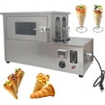 thumbnail image 4 of EQCOTWEA Commercial Rotational Pizza Oven Toaster with 12pcs Pizza Cone Bases for Margherita Pie Pizza Stainless Steel, 4 of 8