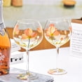 thumbnail image 5 of 21.6Oz Large Glass Goblet, Colorful Hand Painted Flower Stemmed Wine Glasses, 5 of 7