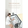 thumbnail image 6 of Electric Baby Crib Cradle Newborn Movable Rocking Bed Smart Portable Crib with Mosquito Net for Newborn,Bluetooth Music Speaker,Khaki, 6 of 10