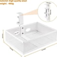 thumbnail image 5 of YIEMEEN Space Saving Under Desk Drawer Organizer Tray Multifunctional Metal Wire Basket, 5 of 7