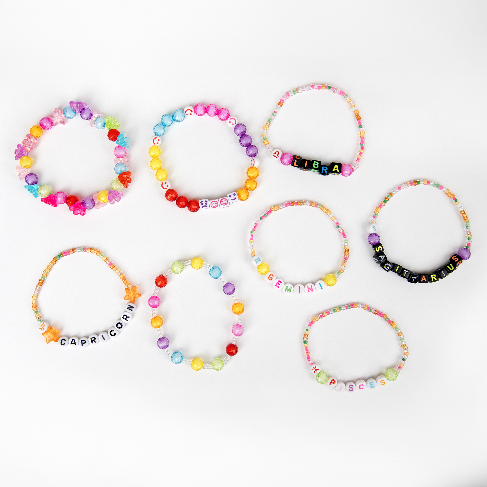 Cousin DIY Friendship Bracelet Kit with Neon Seed Beads and Letter Beads, 2890 Pieces