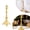 A, variant on Gold Candlestick Holders Set Of 2 Taper Candle Holders Deluxe Ornate Candle Holders For Shabbat Taper Candles, Candle Centerpiece, Wedding Candles, Christmas Candle 10.6Inch
