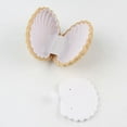 thumbnail image 5 of Farfi Cute Sea Shell Earring Ring Necklace Display Storage Organizer Gift Jewelry Box (Yellow), 5 of 5
