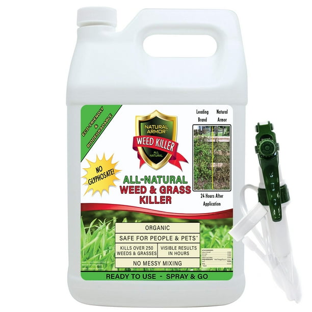 Natural Armor Weed Grass Killer All Natural Concentrated Formula Contains No Glyphosate 128 Ounce Gallon Walmart Com Walmart Com