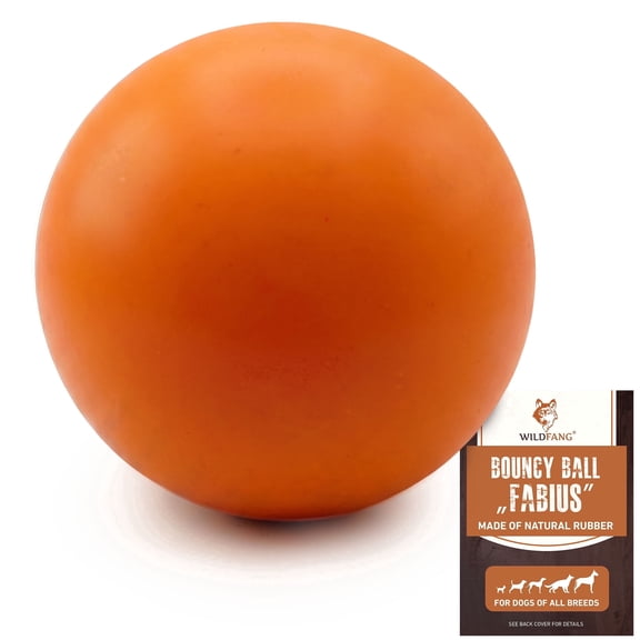Wildfang® Fabius High Bounce Rubber Dog Ball – Durable Dog Fetch Ball Toy – Tough Bouncy Dog Toy for Active Chewers & Outdoor Play