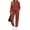 A-Caramel, variant on UVN Two Piece Outfits for Women Long Sleeve Hoodies Tops And Pants Pajamas Sets Casual Fall Winter Lounge Set with Pockets