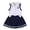 White, variant on SGMVNU Little Girls Clothes Summer 2 Piece Outfit Button up Sleeveless Tank Top with Pleated Skirt Set Back to School Clothes, Size 2-3 Years, Purple