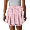 thumbnail image 4 of KISSMODA Flowy Shorts for Women Chiffon Ruffle Skorts Mini Skirts for Teen Girls, 4 of 5