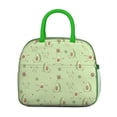 thumbnail image 2 of Lunch Bag Lunch Box for Women Reusable Insulated Lunch Bags,Water-Resistant Avocado Pattern Cooler Lunch Tote Bag, Large Capacity for Work Travel Picnic, 2 of 6