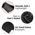 thumbnail image 5 of KISS Colors & Care Hair Wrap Scarf, Soft Satin, Adult, Female Hats, Black, 60", XL, 1 Count, 5 of 7