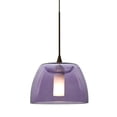 thumbnail image 4 of 1XT-SPURRD-LED-BR-Besa Lighting-Spur-One Light Pendant with Flat Canopy-5.5 Inches Wide by 3.63 Inches High-Bronze Finish-Red Glass Color-LED Lamping, 4 of 6