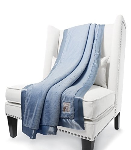Giraffe At Home Luxe Plush Faux Fur Throw Blanket Cornflower 45 X 59 Walmart Com
