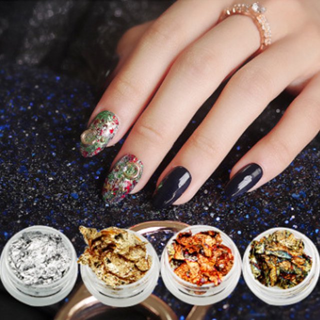 12 cajas de láminas para uñas con purpurina para decoración de uñas