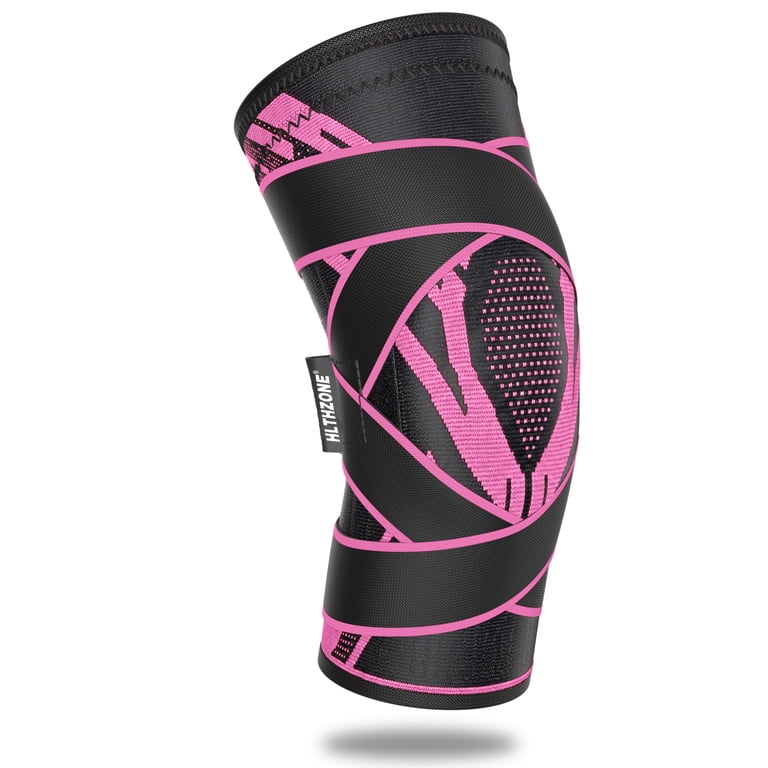HLTHZONE Knee Brace, 4-Strap Adjustable Compression with Copper photo 7