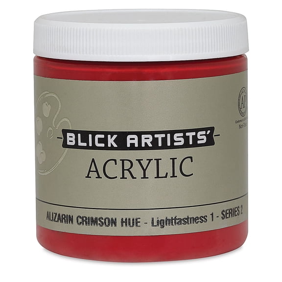 Blick Artists' Acrylic - Alizarin Crimson Hue, 8 oz jar