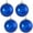 Shiny Azure Blue, variant on Christmas By Krebs 4" (100mm) Shiny Azure Blue [4 Pieces] Solid Commercial Grade Indoor and Outdoor Shatterproof Plastic, UV and Water Resistant Ball Ornament Decorations