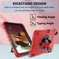 thumbnail image 4 of Dteck Case for iPad (A16) 11th Gen 2025/10th Generation 10.9 inch 2022, 360 Rotating Stand & Pencil Holder & Hand & Shoulder Strap Shockproof iPad 11th/10th Generation Case,Red, 4 of 7