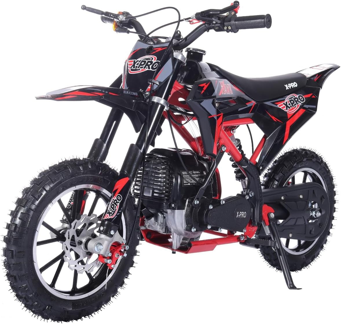 X-Pro Brand New Upgraded Hawk 40cc Gas Powered 4 Stroke Mini Pit Dirt Bike with Pull Start for kids 10" Wheels