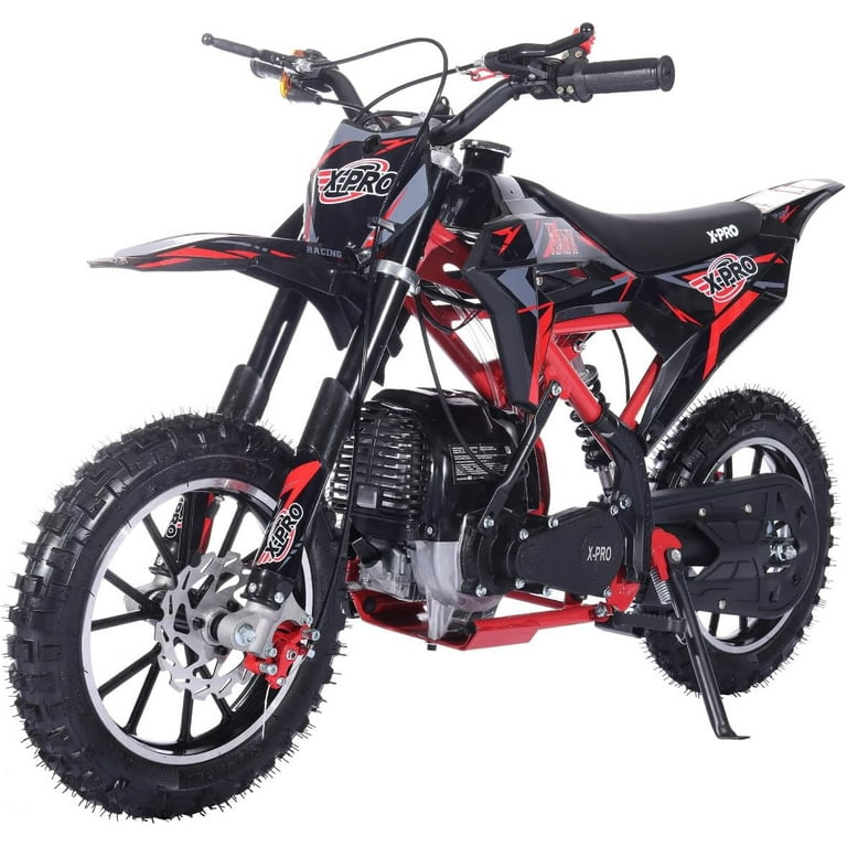X Pro Hawk 40cc 4 Stroke Gas Powered Mini Pit Dirt Bike Pull Start 10 Wheels for Kids Walmart