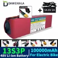 thumbnail image 1 of 48V 100Ah Lithium Ion Battery Pack 13S3P 1000W For 54.6V Motorized Scooter With BMS, 1 of 7