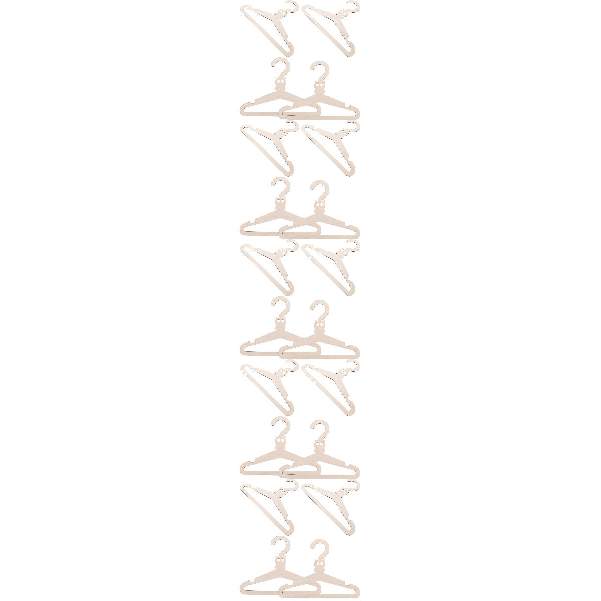 5 Pieces Wooden Hanger Nappy Cute Pantry Coat Skirt Hangers Baby