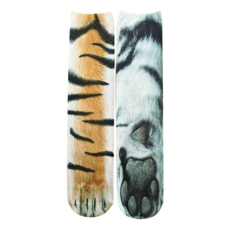 

4 pair Aldult Humor Animal Socks Printed 3D Socks Novelty Animal Stocking For Men Women Color Random