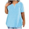 thumbnail image 1 of Haut de Mode pour Femmes Imprimé Color Block pour Occasions Quotidiennes et Décontractées d'Été, 1 of 6