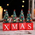 thumbnail image 5 of 4 Pcs Tabletop Christmas Tree 4.8 inch Mini Artificial Christmas Tree Tabletop Small Xmas Tree for Holiday Indoor DIY Christmas Decoration, 5 of 5