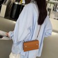 thumbnail image 5 of Bolsos de mano tipo sobre de piel auténtica para mujer, bolsos de diseño de lujo, monederos, novedad de 2024, minibolsos de hombro con botones de piel de vaca de primera capa, 5 of 5