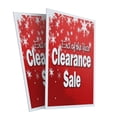 thumbnail image 4 of A-frame Sidewalk End Of The Year Clearance Sale 24" x 36" Double Sided A-Frame Sidewalk Sign, Includes 2 Plastic Inserts | Foldable Portable White Signicade Sandwich Board Signs, 4 of 5