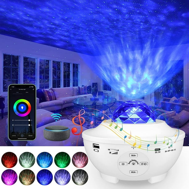 Galaxy Projector Star Projector, Night Light Projector Light for Bedroom,  Room Decor,Smart WiFi Music Star Lights 