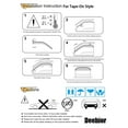 thumbnail image 6 of Deebior92410 Original Side Window Wind Deflector,2pc Outside Mount Style Nice Sun Rain Guards Set,Vent Visor fit for 2006-2011 Honda Civic Coupe, 6 of 7