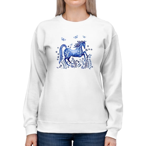 Run Wild And Free Sweatshirt Women -Jennifer Paxton Parker Designs, Female Medium