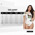 thumbnail image 2 of KLL Women 's Crew Neck Bodysuit Jumpsuits Cute Farm Print Short onesies Stretch T Shirts, 2 of 5