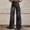 004 Black, variant on Women's High Waisted Wide Leg Jeans, Boho Floral Print Denim Pants with Pockets, Casual Loose Fit Palazzo Jeans