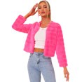 thumbnail image 1 of Abrigo mullido de piel sintétisin cuello chaquerecortacálide invierno pamujer RoCaliente XS, 1 of 2