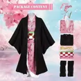thumbnail image 2 of Traje De Disfraz De Kamado Nezuko De Demon Slayer P/cosplay Peluca Cosplay Traje Para Halloween, 2 of 5